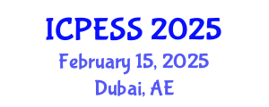 International Conference on Physical Education and Sport Science (ICPESS) February 15, 2025 - Dubai, United Arab Emirates