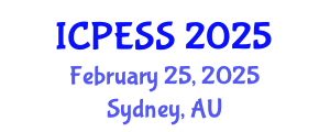 International Conference on Physical Education and Sport Science (ICPESS) February 25, 2025 - Sydney, Australia