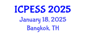 International Conference on Physical Education and Sport Science (ICPESS) January 18, 2025 - Bangkok, Thailand