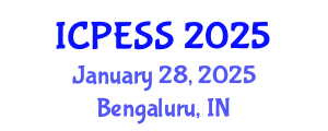 International Conference on Physical Education and Sport Science (ICPESS) January 28, 2025 - Bengaluru, India