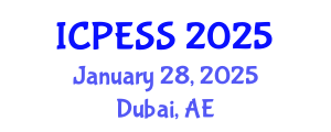 International Conference on Physical Education and Sport Science (ICPESS) January 28, 2025 - Dubai, United Arab Emirates