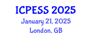 International Conference on Physical Education and Sport Science (ICPESS) January 21, 2025 - London, United Kingdom