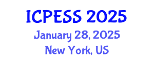International Conference on Physical Education and Sport Science (ICPESS) January 28, 2025 - New York, United States
