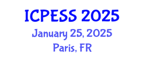 International Conference on Physical Education and Sport Science (ICPESS) January 25, 2025 - Paris, France