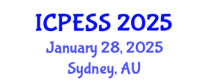 International Conference on Physical Education and Sport Science (ICPESS) January 28, 2025 - Sydney, Australia