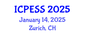 International Conference on Physical Education and Sport Science (ICPESS) January 14, 2025 - Zurich, Switzerland