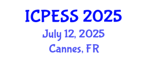 International Conference on Physical Education and Sport Science (ICPESS) July 12, 2025 - Cannes, France