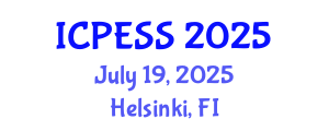International Conference on Physical Education and Sport Science (ICPESS) July 19, 2025 - Helsinki, Finland