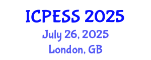 International Conference on Physical Education and Sport Science (ICPESS) July 26, 2025 - London, United Kingdom