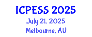 International Conference on Physical Education and Sport Science (ICPESS) July 21, 2025 - Melbourne, Australia
