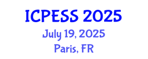 International Conference on Physical Education and Sport Science (ICPESS) July 19, 2025 - Paris, France