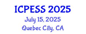 International Conference on Physical Education and Sport Science (ICPESS) July 15, 2025 - Quebec City, Canada