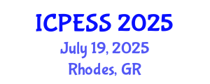 International Conference on Physical Education and Sport Science (ICPESS) July 19, 2025 - Rhodes, Greece