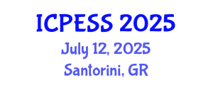 International Conference on Physical Education and Sport Science (ICPESS) July 12, 2025 - Santorini, Greece