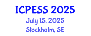 International Conference on Physical Education and Sport Science (ICPESS) July 15, 2025 - Stockholm, Sweden