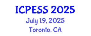 International Conference on Physical Education and Sport Science (ICPESS) July 19, 2025 - Toronto, Canada
