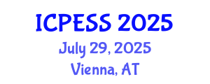 International Conference on Physical Education and Sport Science (ICPESS) July 29, 2025 - Vienna, Austria
