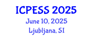 International Conference on Physical Education and Sport Science (ICPESS) June 10, 2025 - Ljubljana, Slovenia