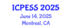 International Conference on Physical Education and Sport Science (ICPESS) June 14, 2025 - Montreal, Canada