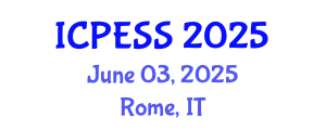 International Conference on Physical Education and Sport Science (ICPESS) June 03, 2025 - Rome, Italy