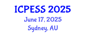International Conference on Physical Education and Sport Science (ICPESS) June 17, 2025 - Sydney, Australia