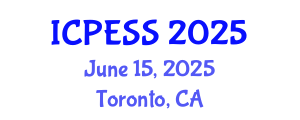International Conference on Physical Education and Sport Science (ICPESS) June 15, 2025 - Toronto, Canada