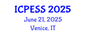 International Conference on Physical Education and Sport Science (ICPESS) June 21, 2025 - Venice, Italy