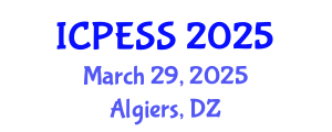 International Conference on Physical Education and Sport Science (ICPESS) March 29, 2025 - Algiers, Algeria