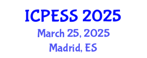 International Conference on Physical Education and Sport Science (ICPESS) March 25, 2025 - Madrid, Spain
