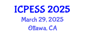 International Conference on Physical Education and Sport Science (ICPESS) March 29, 2025 - Ottawa, Canada