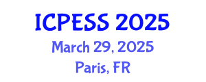 International Conference on Physical Education and Sport Science (ICPESS) March 29, 2025 - Paris, France