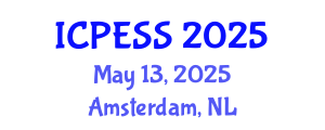 International Conference on Physical Education and Sport Science (ICPESS) May 13, 2025 - Amsterdam, Netherlands