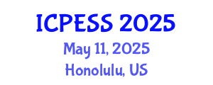 International Conference on Physical Education and Sport Science (ICPESS) May 11, 2025 - Honolulu, United States