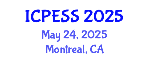 International Conference on Physical Education and Sport Science (ICPESS) May 24, 2025 - Montreal, Canada