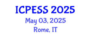 International Conference on Physical Education and Sport Science (ICPESS) May 03, 2025 - Rome, Italy