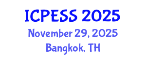 International Conference on Physical Education and Sport Science (ICPESS) November 29, 2025 - Bangkok, Thailand