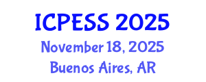 International Conference on Physical Education and Sport Science (ICPESS) November 18, 2025 - Buenos Aires, Argentina