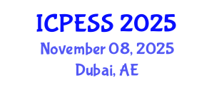 International Conference on Physical Education and Sport Science (ICPESS) November 08, 2025 - Dubai, United Arab Emirates