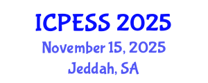 International Conference on Physical Education and Sport Science (ICPESS) November 15, 2025 - Jeddah, Saudi Arabia