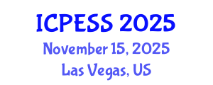 International Conference on Physical Education and Sport Science (ICPESS) November 15, 2025 - Las Vegas, United States