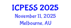 International Conference on Physical Education and Sport Science (ICPESS) November 11, 2025 - Melbourne, Australia