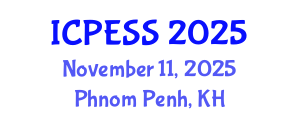 International Conference on Physical Education and Sport Science (ICPESS) November 11, 2025 - Phnom Penh, Cambodia