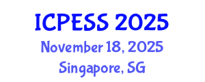 International Conference on Physical Education and Sport Science (ICPESS) November 18, 2025 - Singapore, Singapore