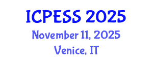 International Conference on Physical Education and Sport Science (ICPESS) November 11, 2025 - Venice, Italy