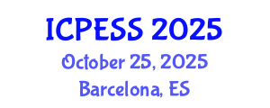 International Conference on Physical Education and Sport Science (ICPESS) October 25, 2025 - Barcelona, Spain