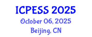 International Conference on Physical Education and Sport Science (ICPESS) October 06, 2025 - Beijing, China