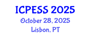 International Conference on Physical Education and Sport Science (ICPESS) October 28, 2025 - Lisbon, Portugal