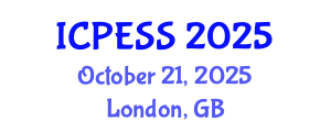 International Conference on Physical Education and Sport Science (ICPESS) October 21, 2025 - London, United Kingdom