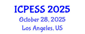 International Conference on Physical Education and Sport Science (ICPESS) October 28, 2025 - Los Angeles, United States