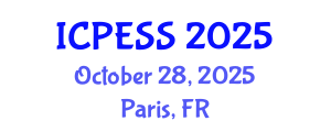 International Conference on Physical Education and Sport Science (ICPESS) October 28, 2025 - Paris, France